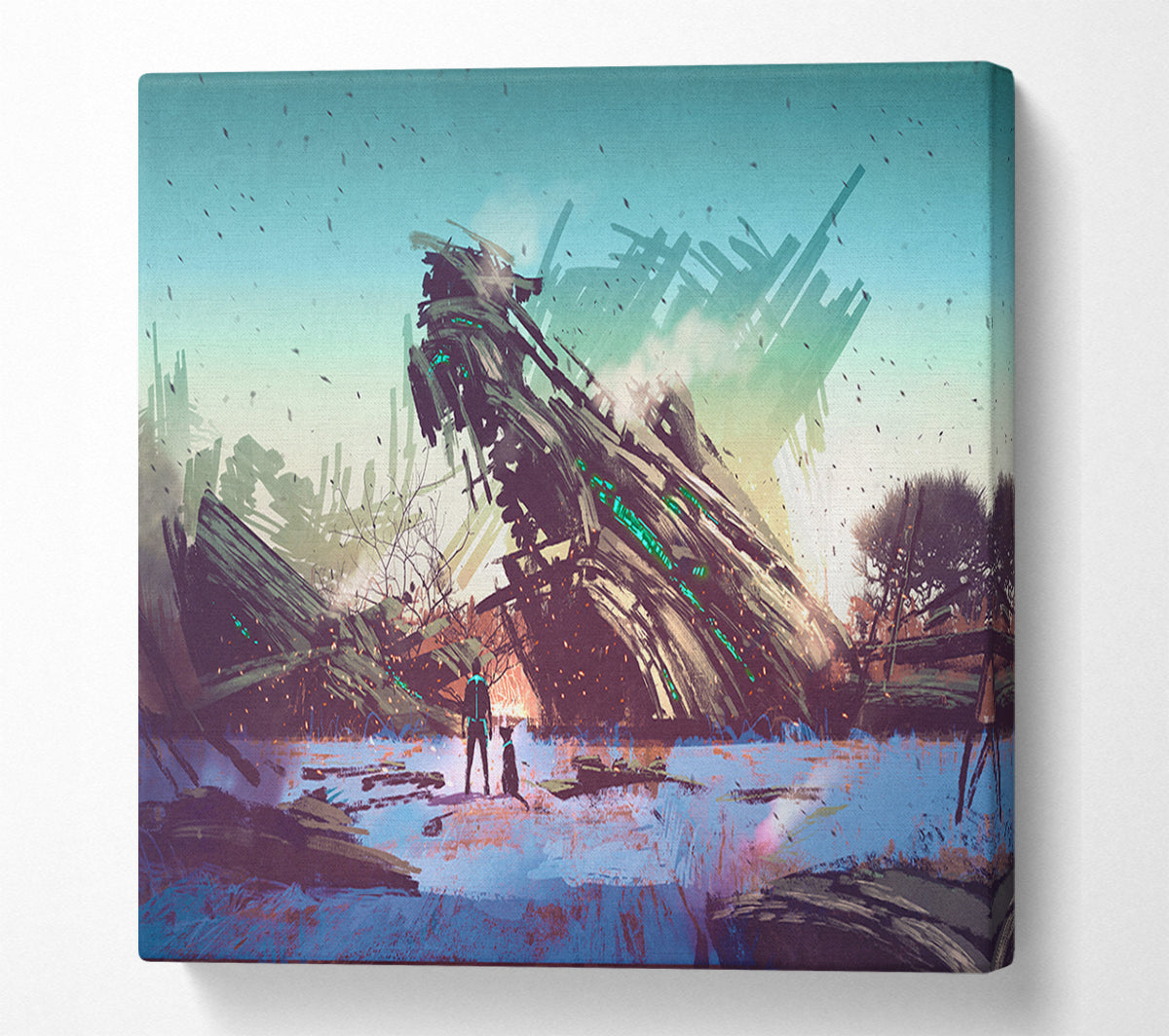 A Huge Ship Wreck Canvas Print