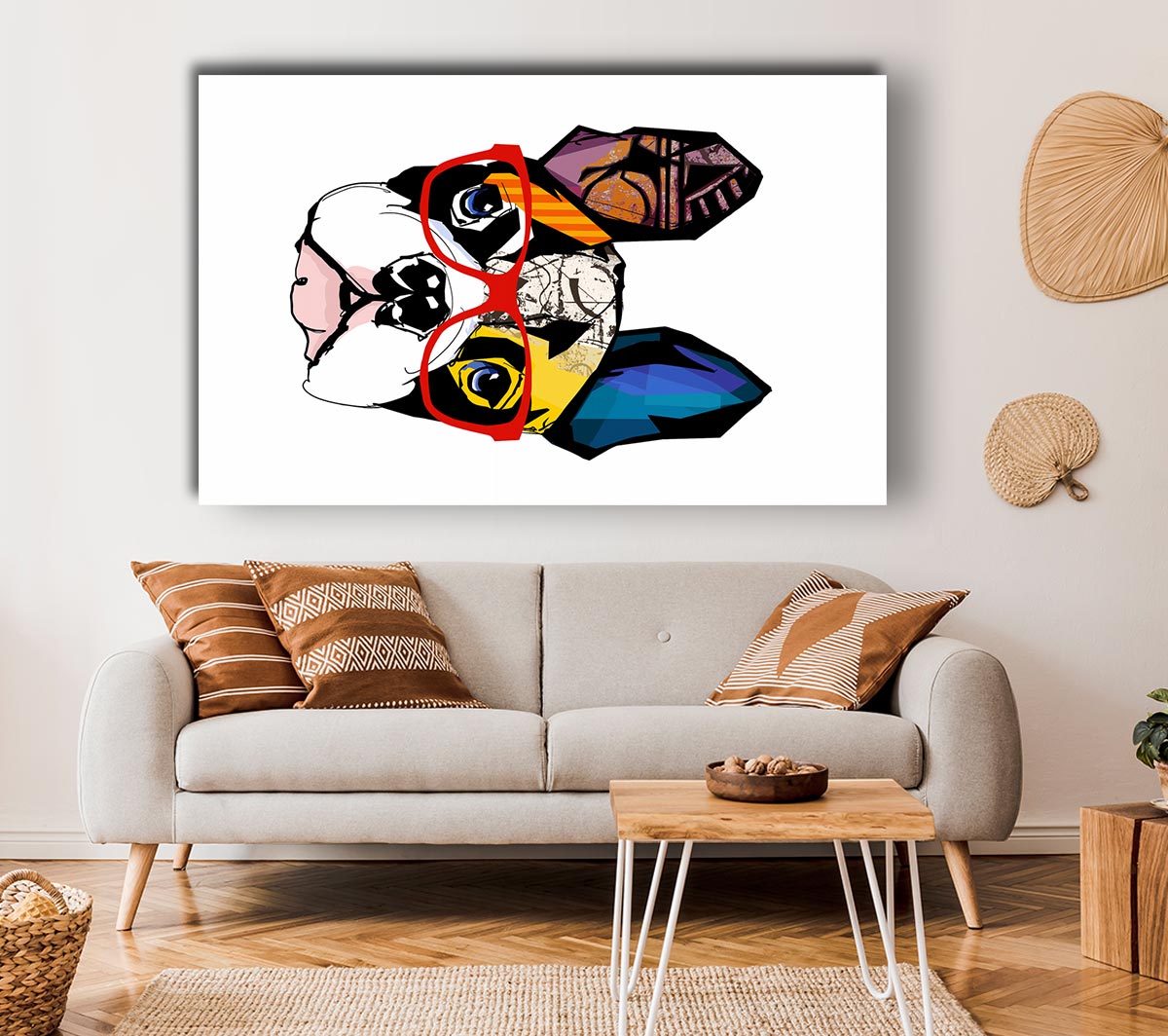 Popart French Bulldog Pooch Canvas Wall Art