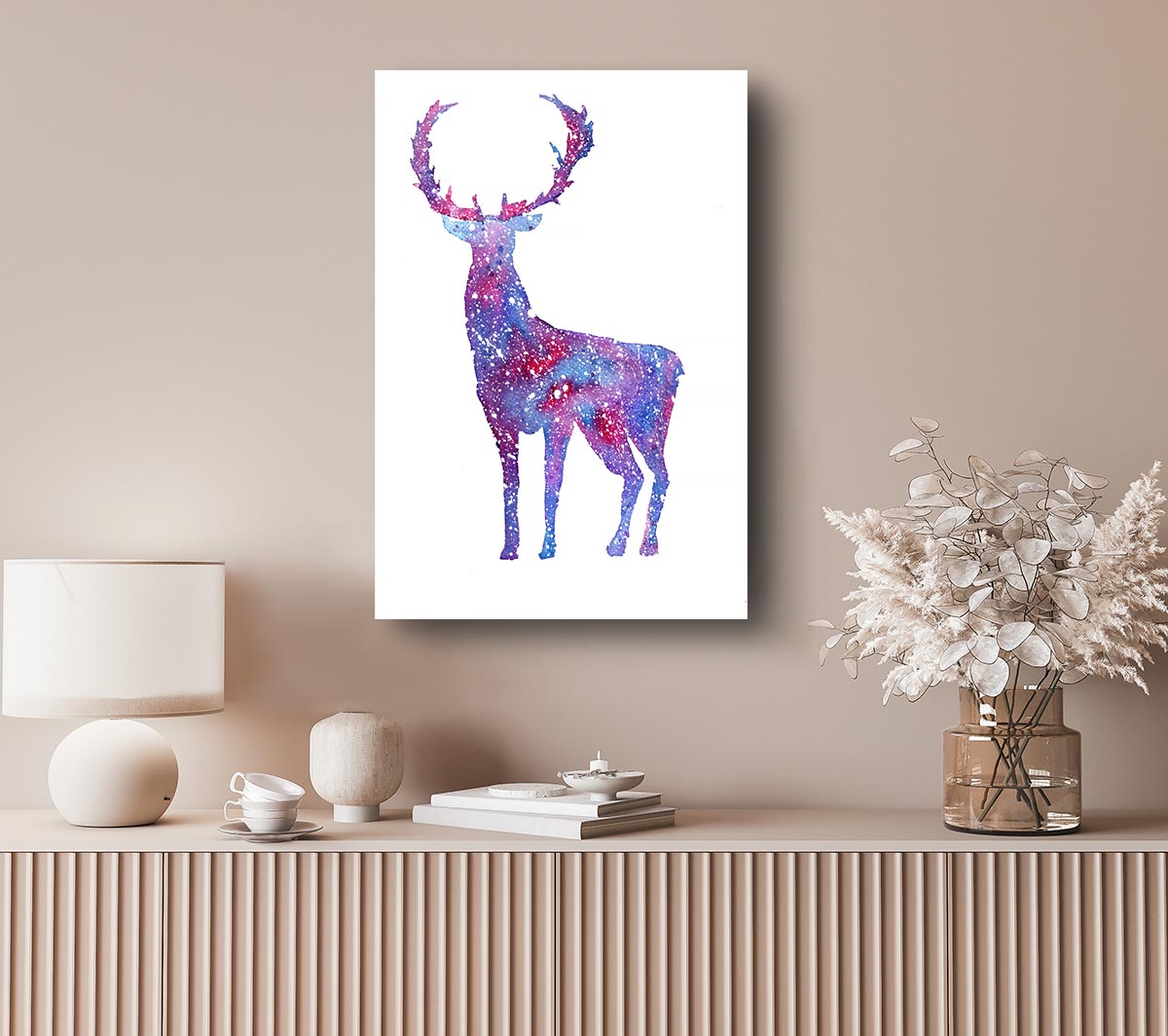 Stag Sparkle Canvas Wall Art