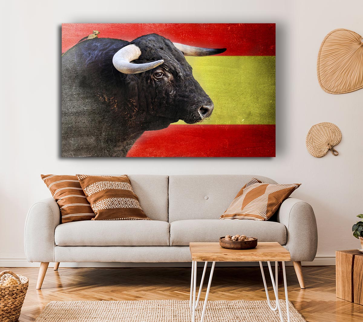 Spanish Bull Canvas Wall Art
