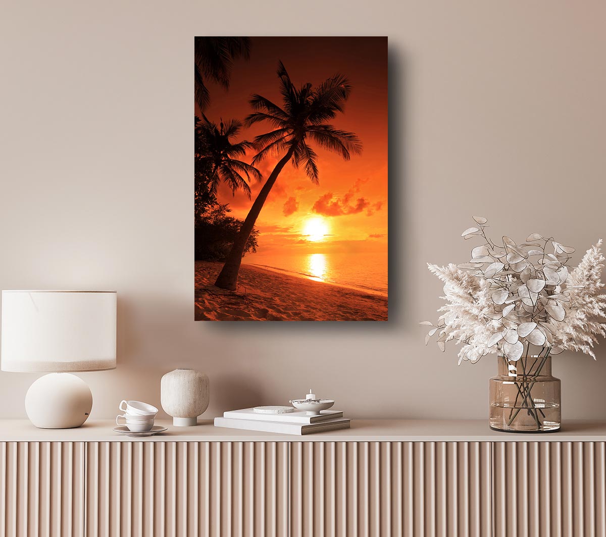 Thailand Sunset Canvas Wall Art
