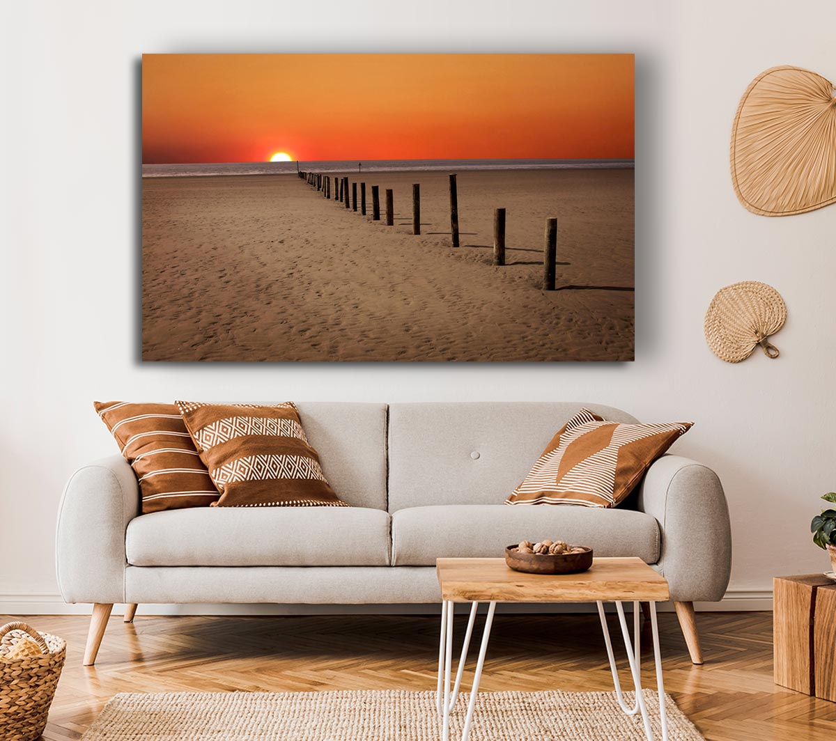 Sunset Walk Canvas Wall Art