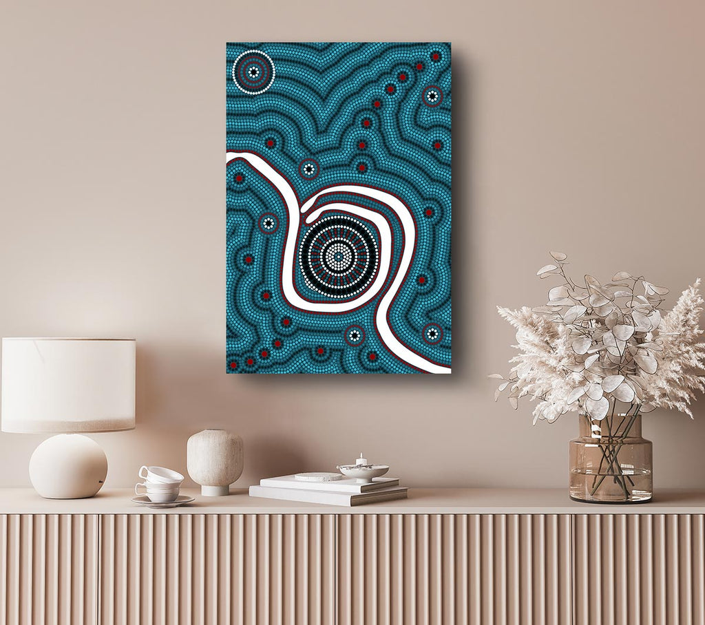 Aboriginal Pattern 1 Canvas Art
