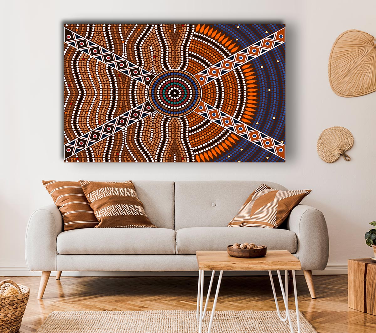 Aboriginal Pattern 2 Canvas Wall Art