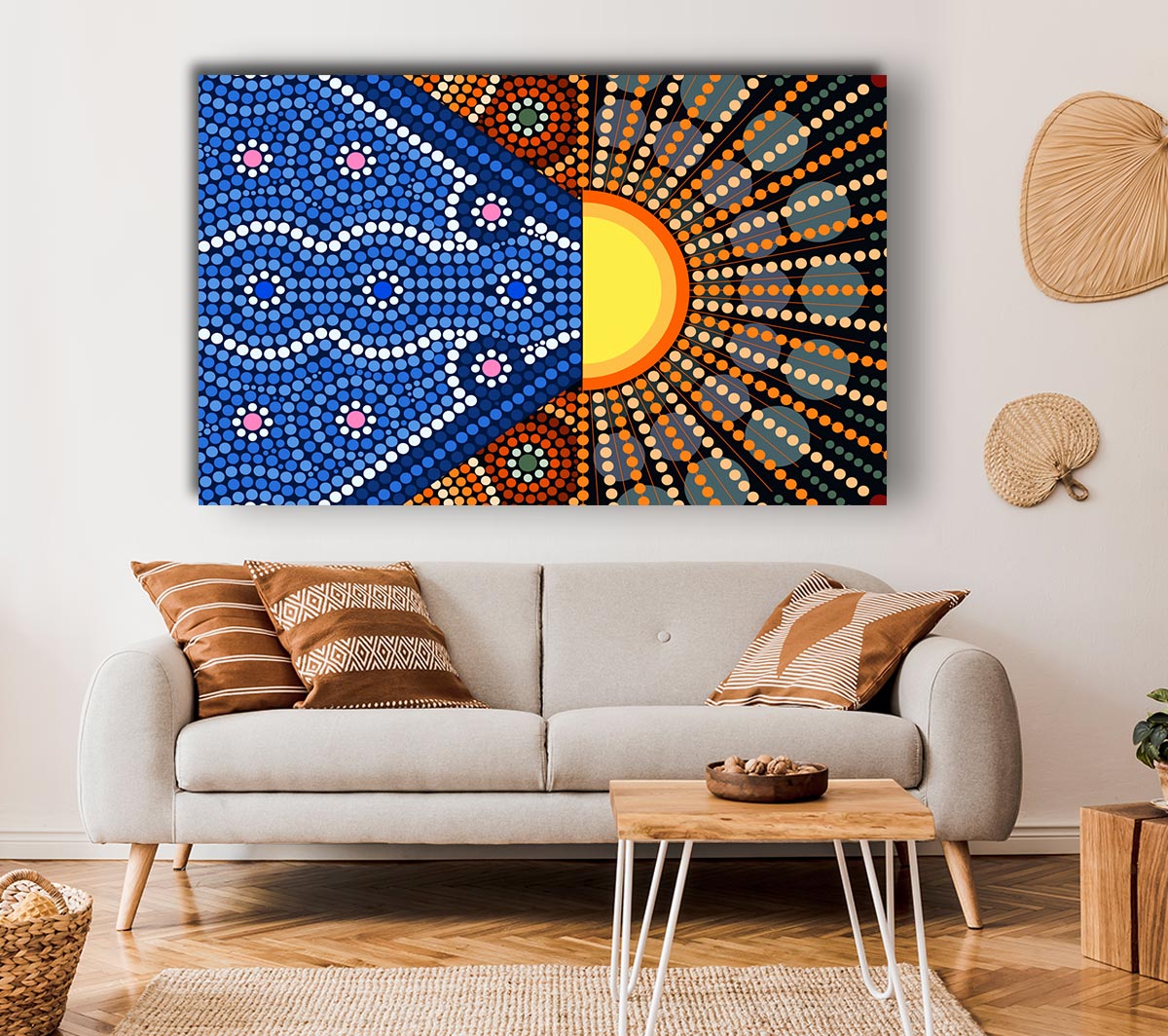 Aboriginal Pattern 9 Canvas Print