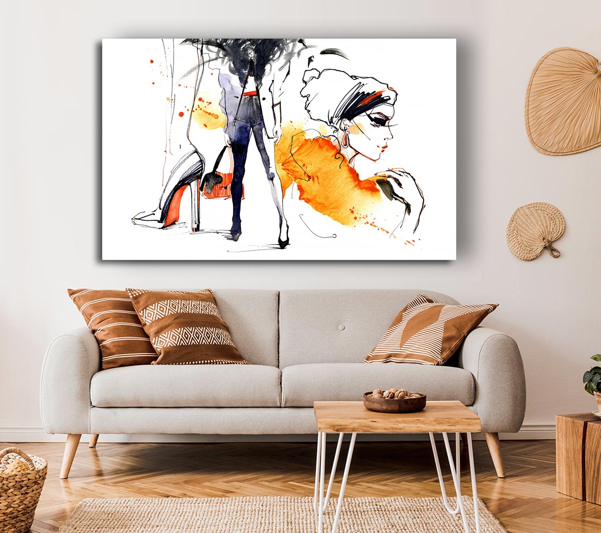 Shoes Bag Done Canvas Wall Art