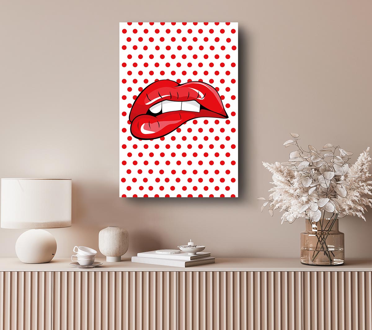 Red Lips 1 Canvas Wall Art