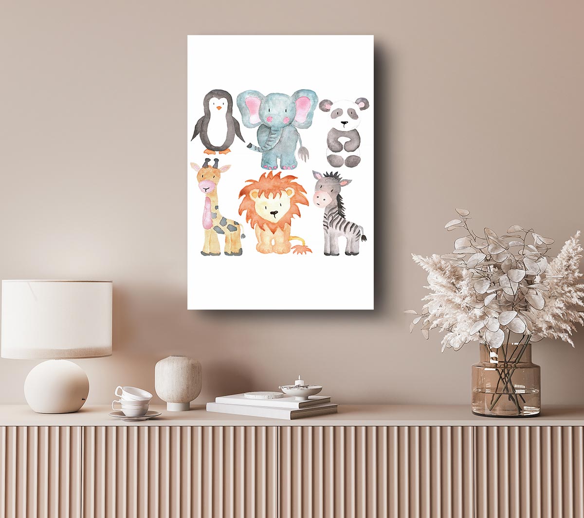 Safari Love Canvas Wall Art