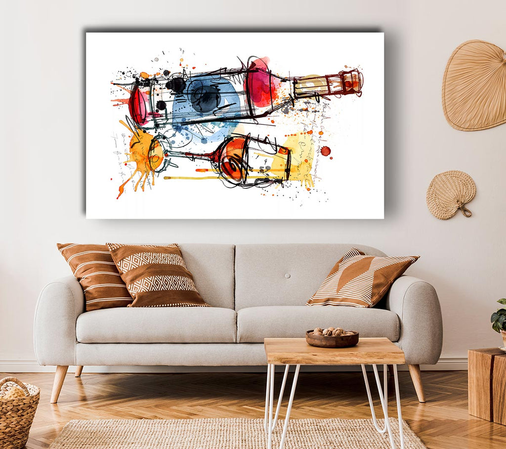 Wine Party Canvas Wall Art