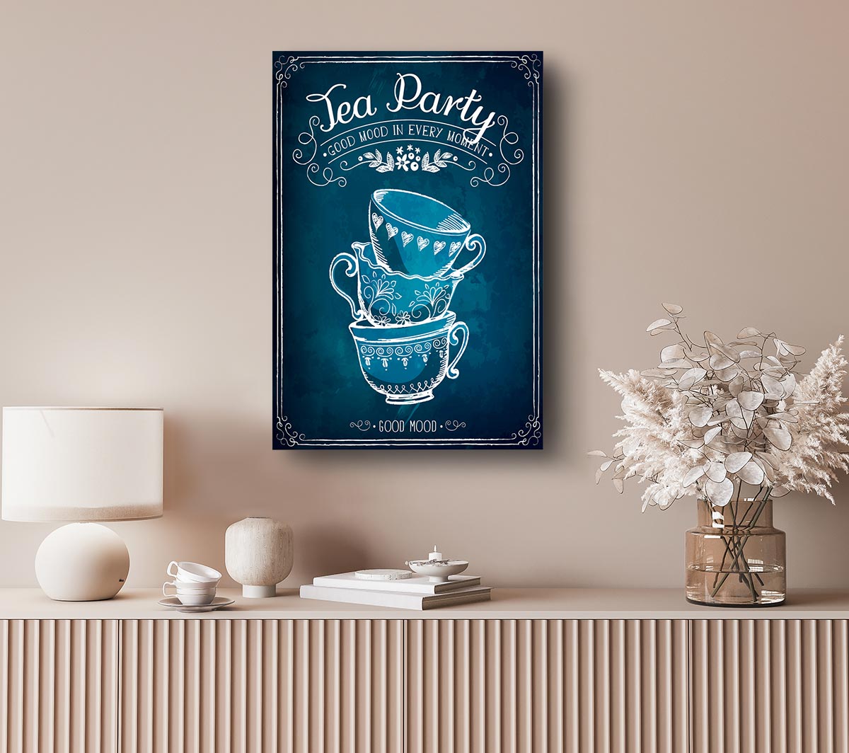 Tea Party 1 Canvas Wall Art