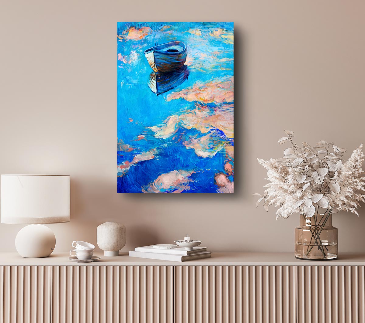 Reflections In The River Canvas Wall Art