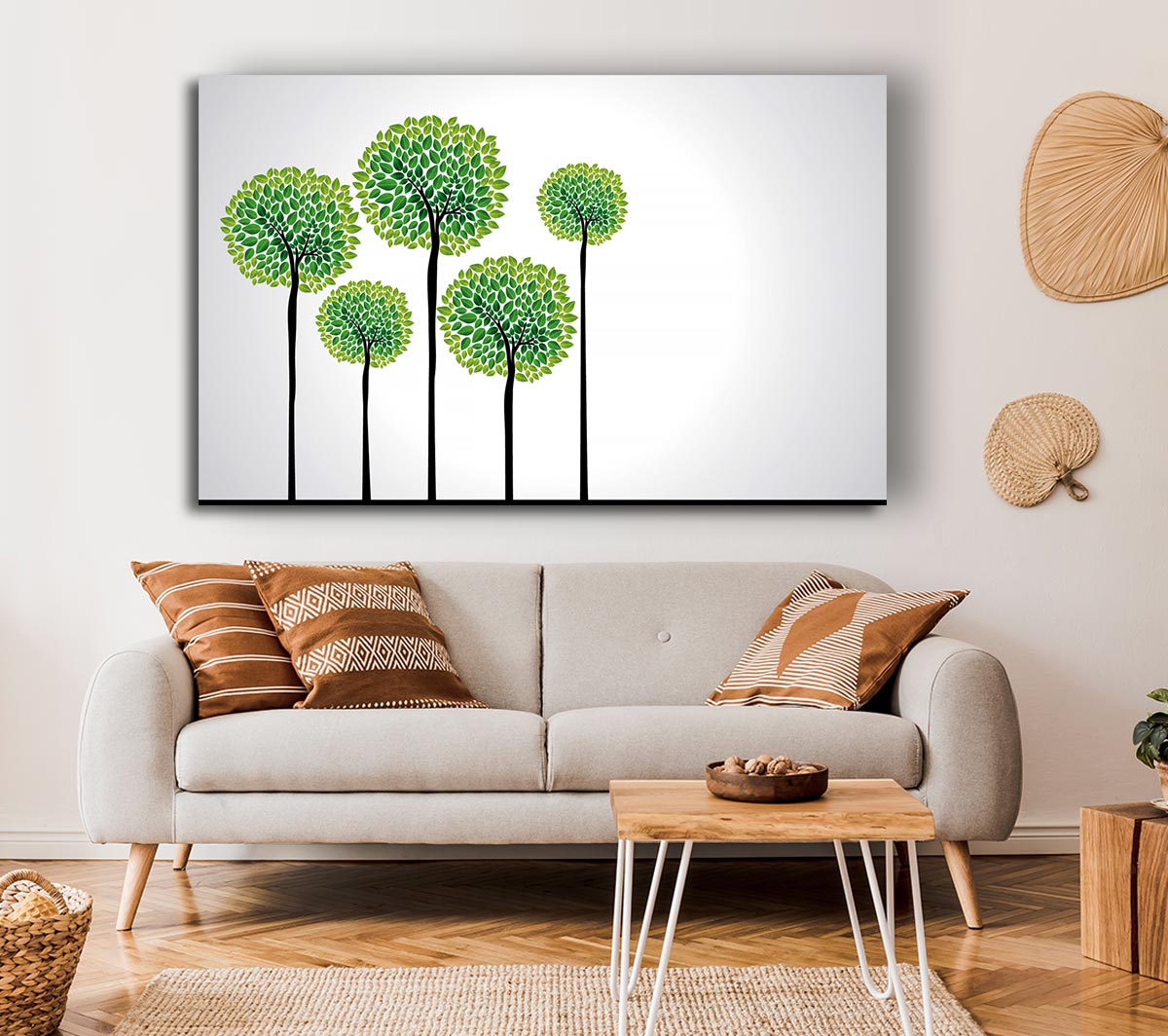Abstract Trees Canvas Wall Art