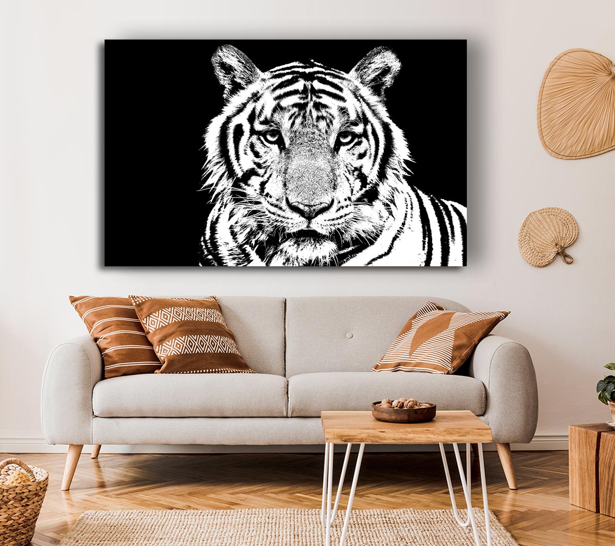 Stunning Tiger Face Canvas Wall Art