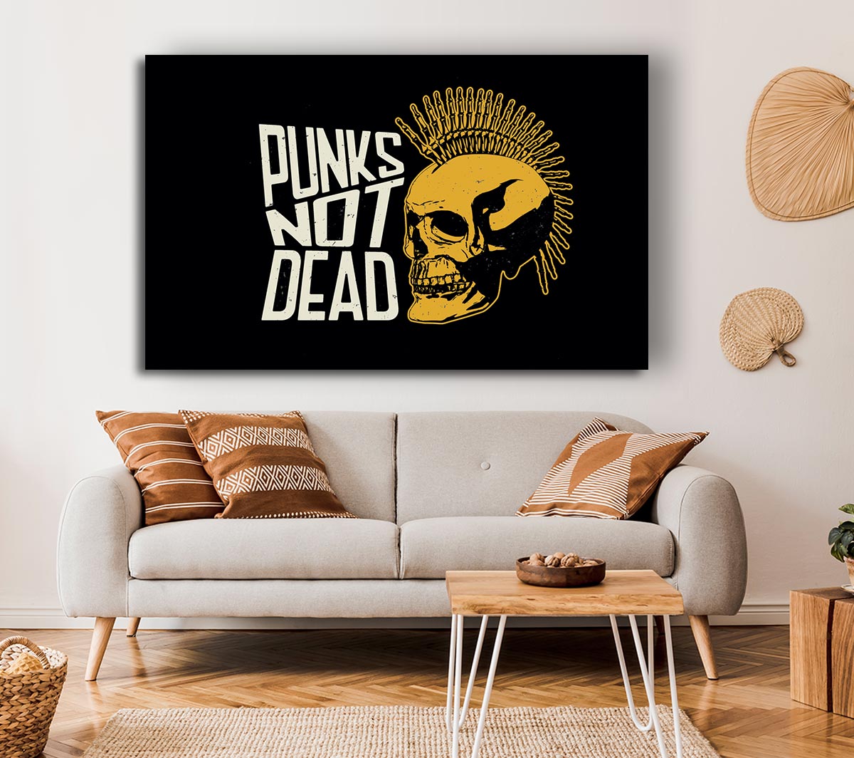 Punks Not Dead 1 Canvas Wall Art