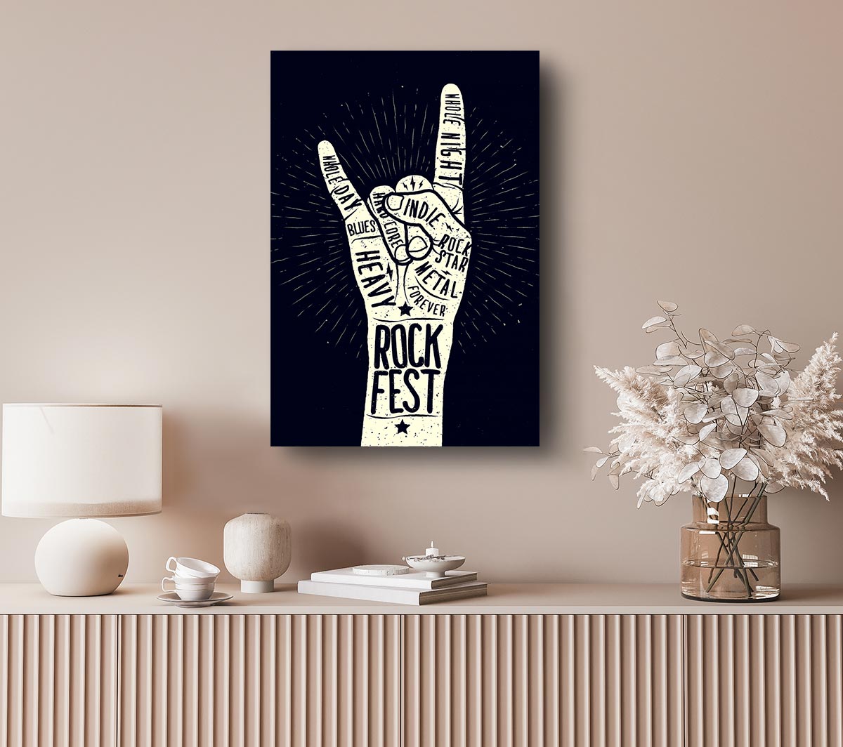 Rock Fest Canvas Wall Art