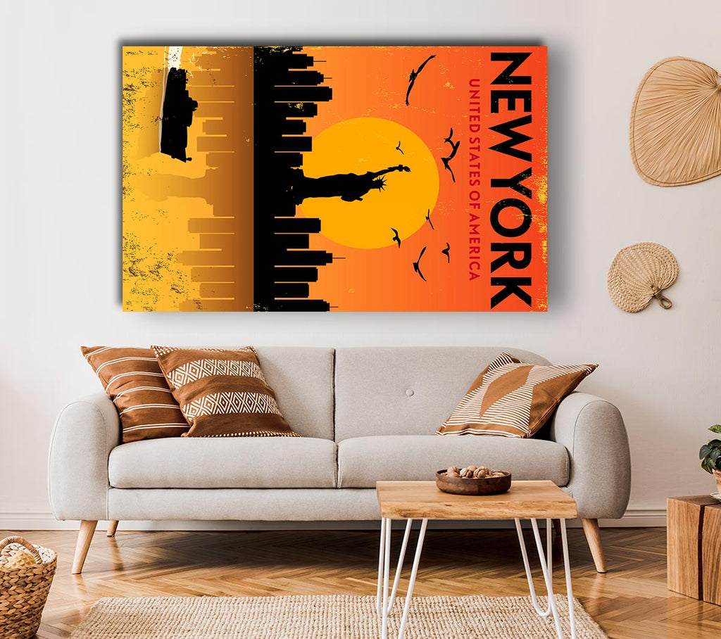 Statue of Liberty Poster Canvas Wall Art