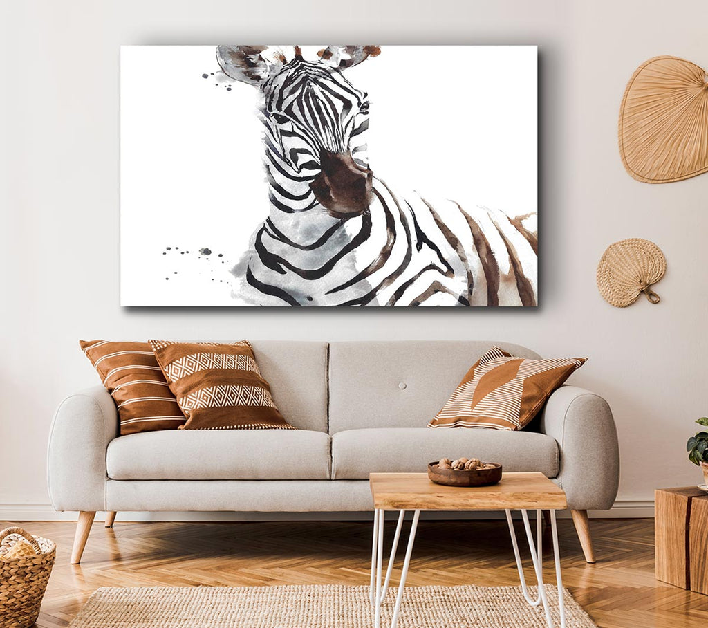 Zebta Splatter Canvas Art