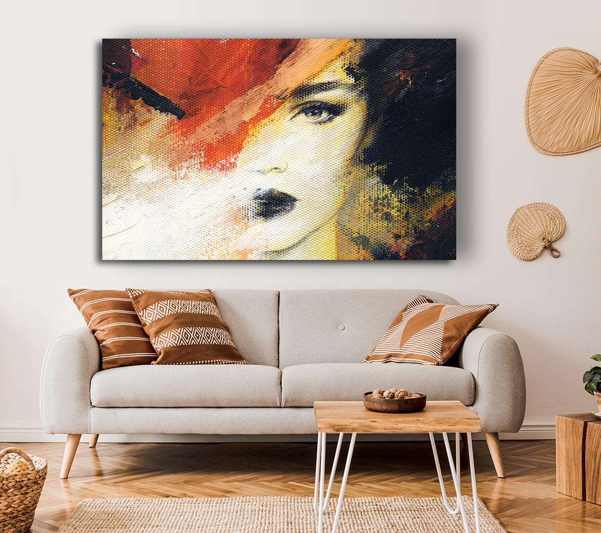 Striking Face Canvas Wall Art