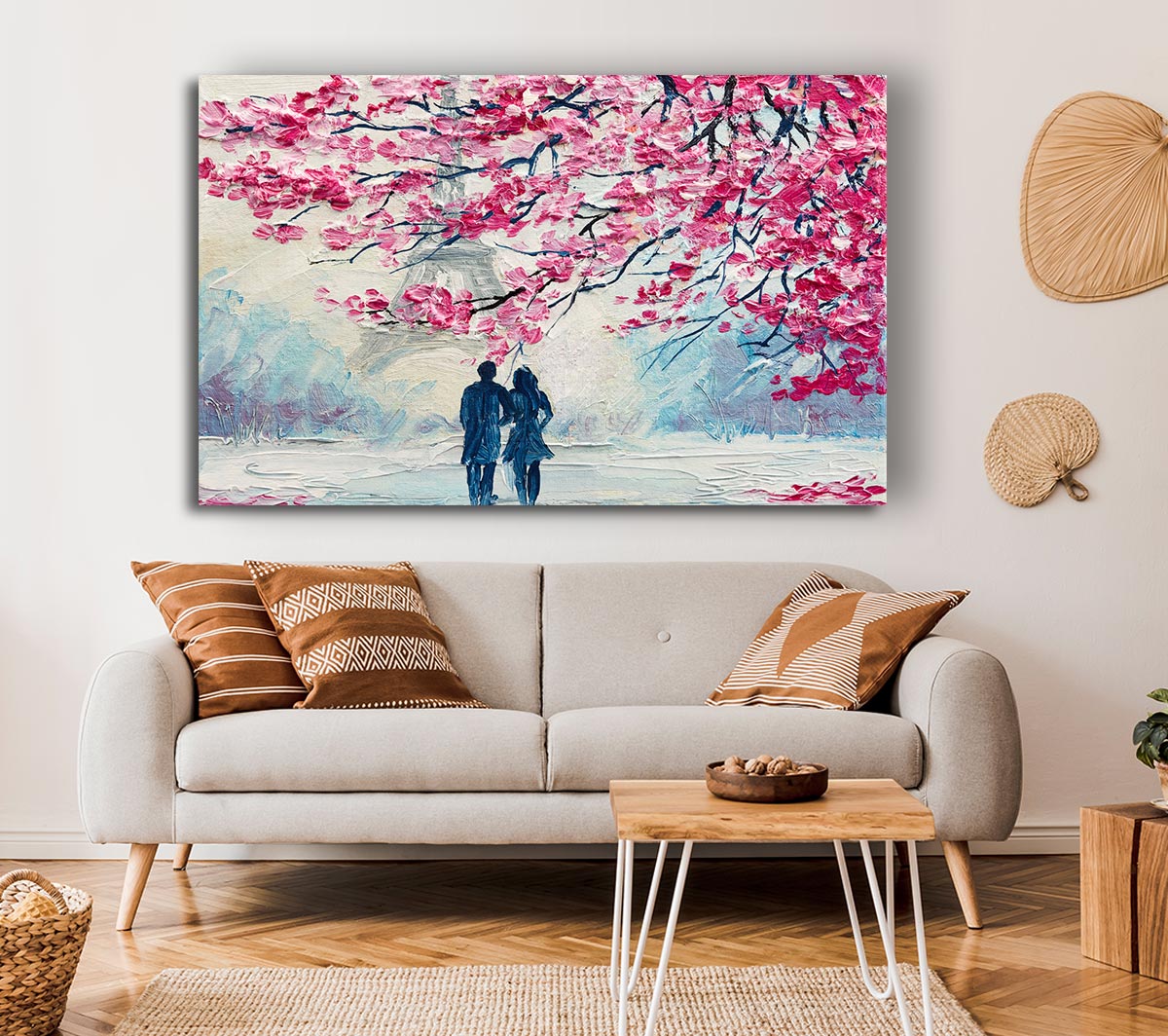 Walk Through Paris Blossom Canvas Wall Art