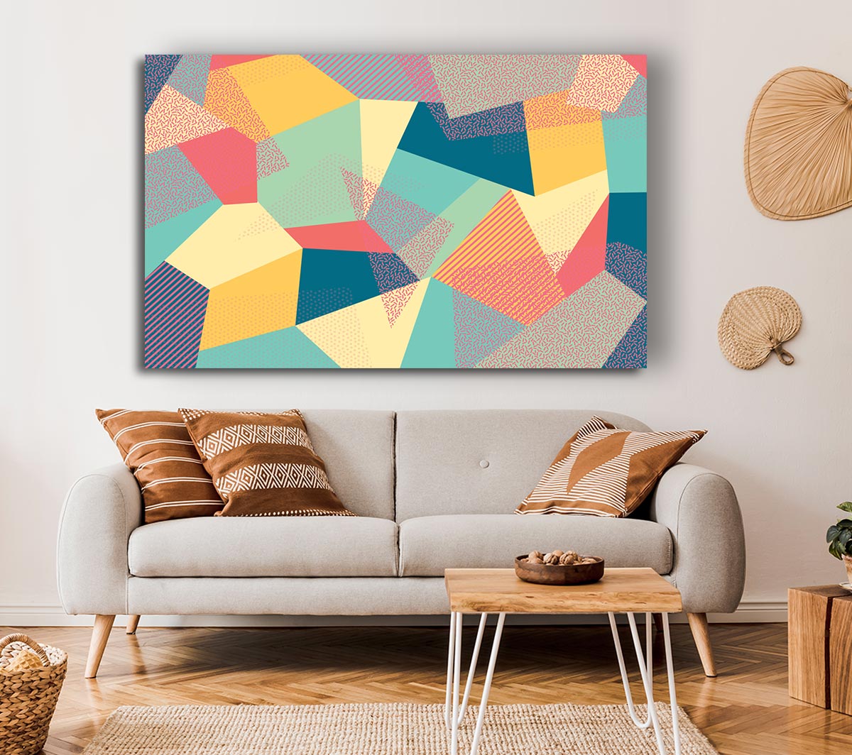 Abstract Triangles Canvas Print