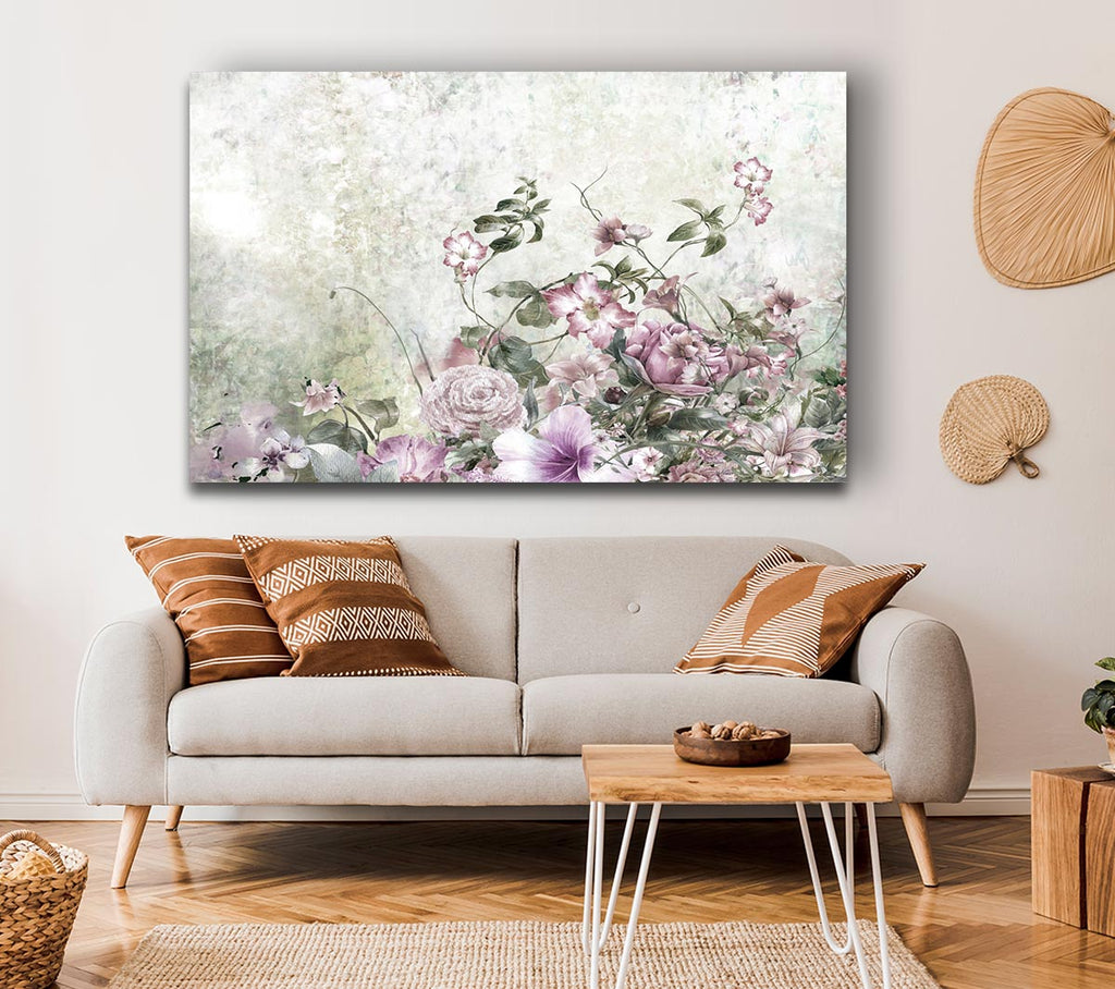 Pink Blossom Wild Canvas Wall Art
