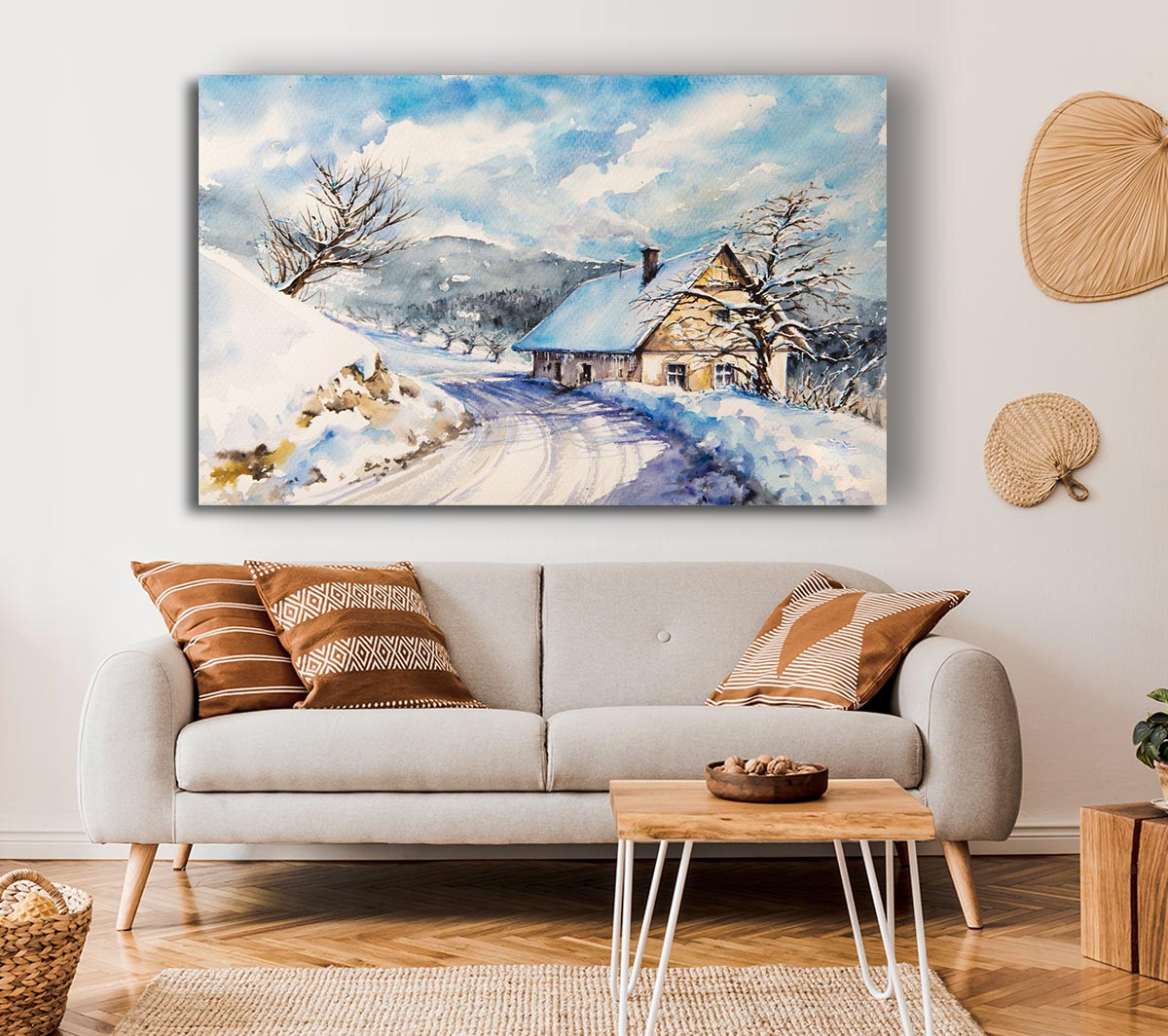 The Winter Retreat Canvas Wall Art