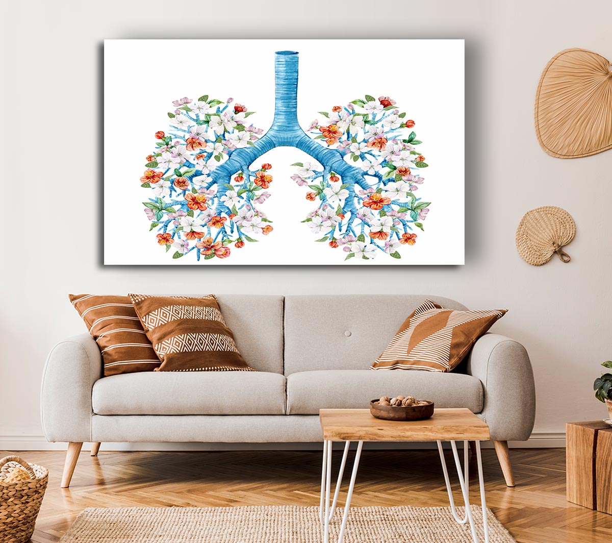 Tree Blossom Lungs Canvas Wall Art