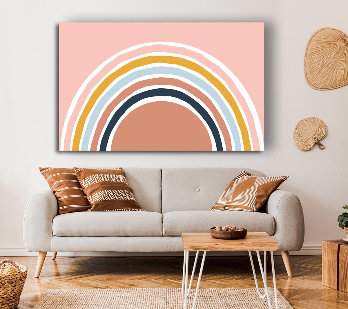 The Contemporary Rainbow Canvas Wall Art