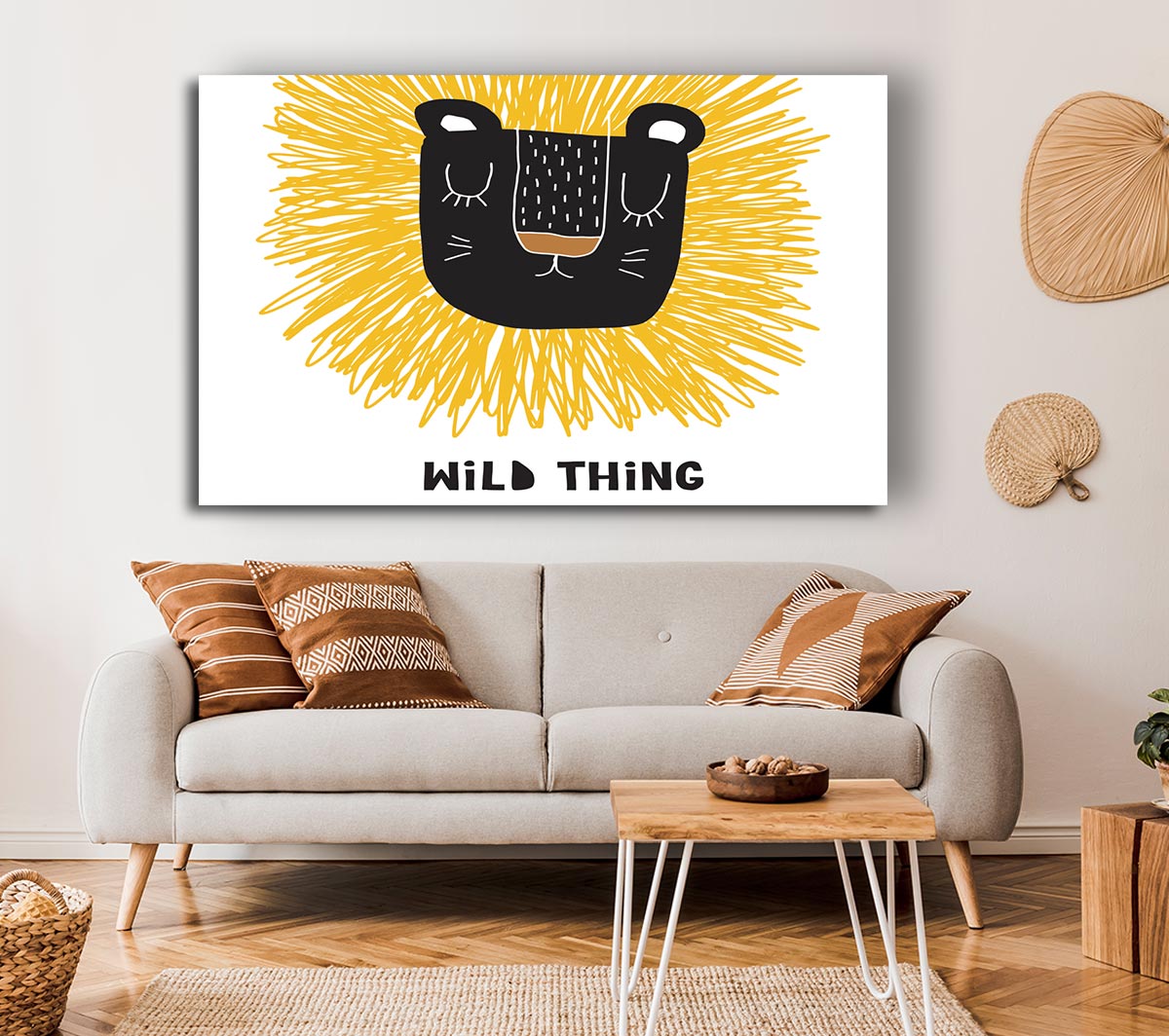Wild Thing Lion Canvas Wall Art