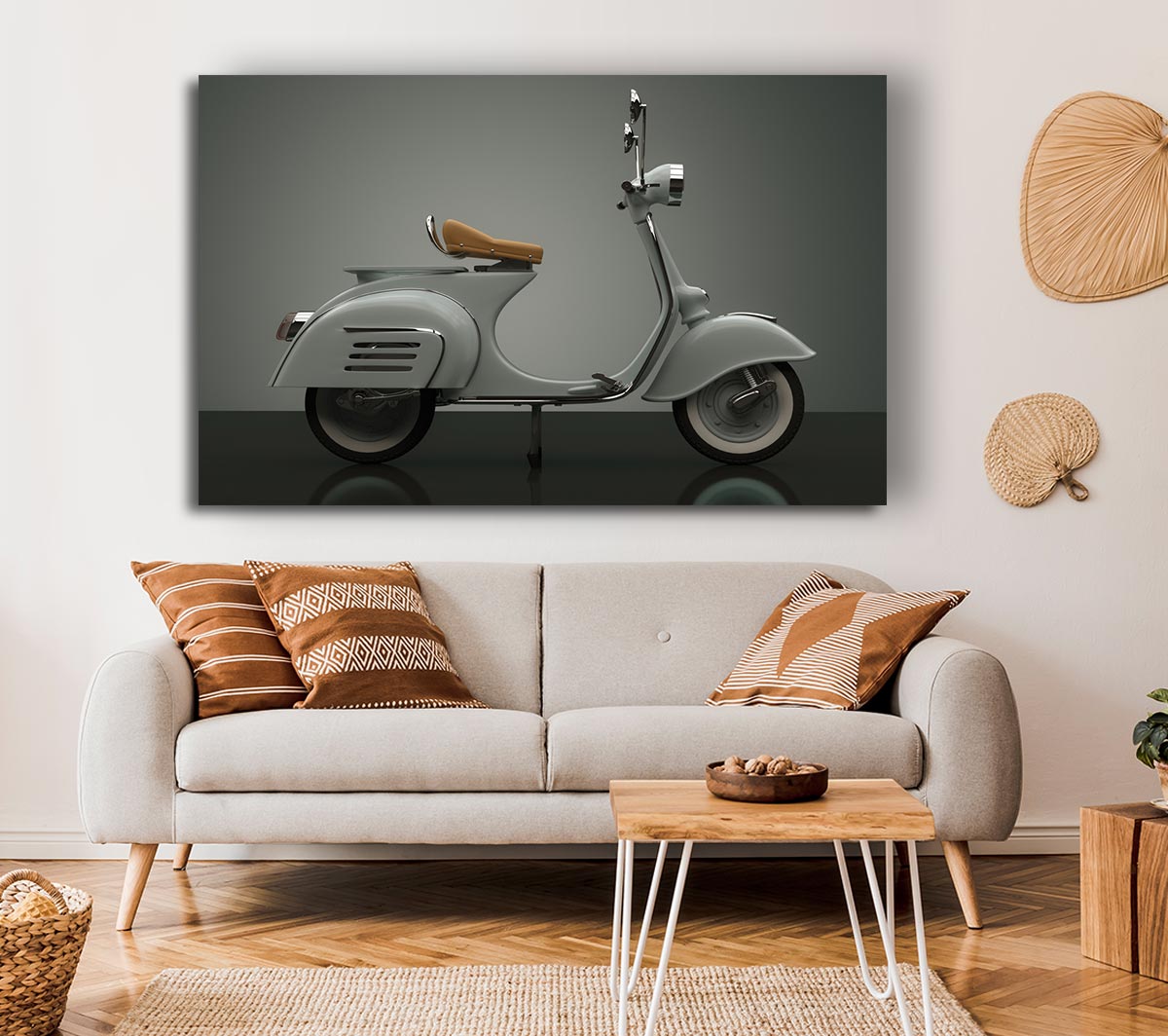 The Awesome Scooter Canvas Wall Art