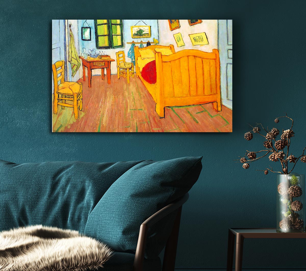 Van Gogh The Bedroom In Arles. Saint-Remy Canvas Art