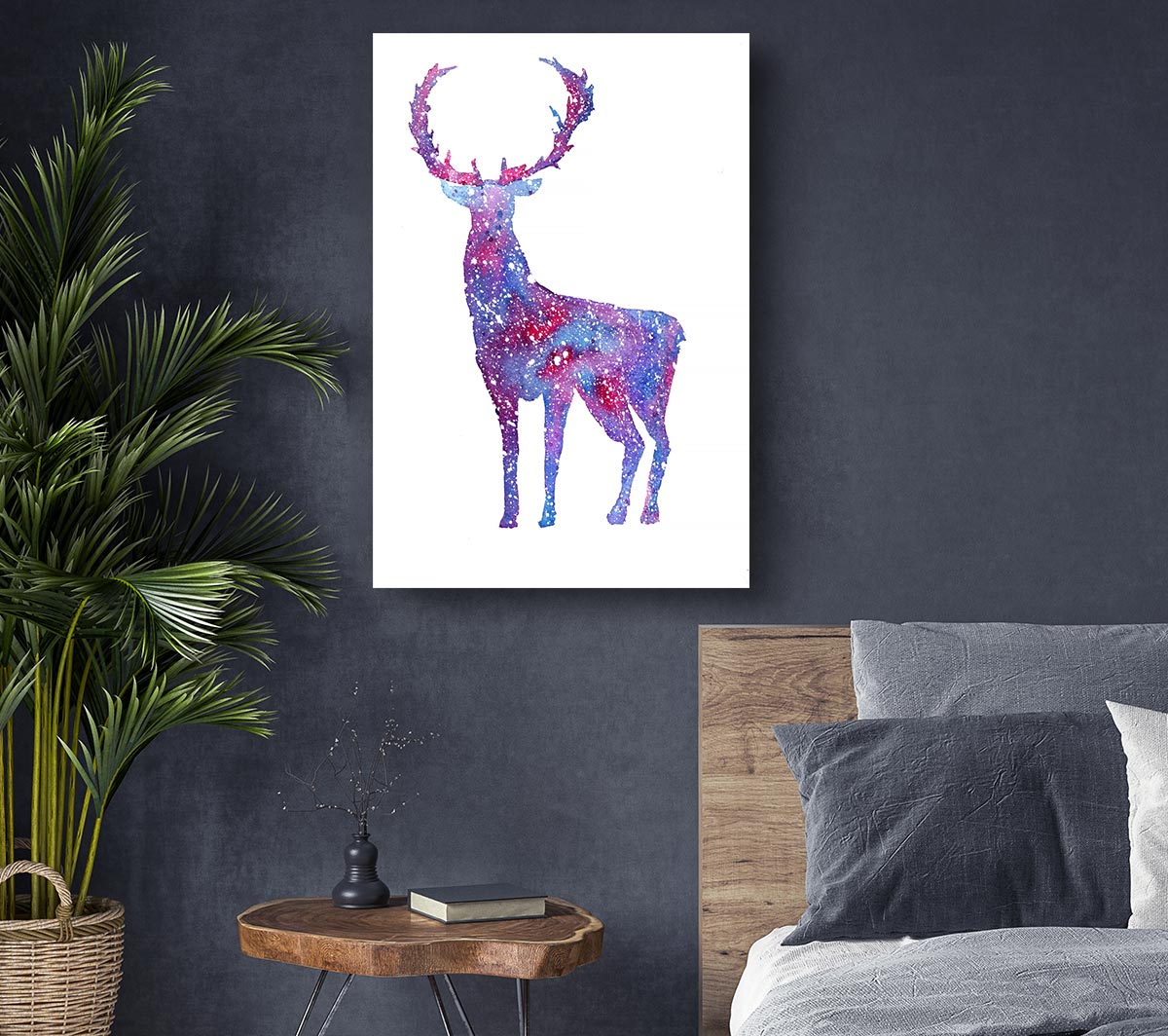 Stag Sparkle Canvas Wall Art