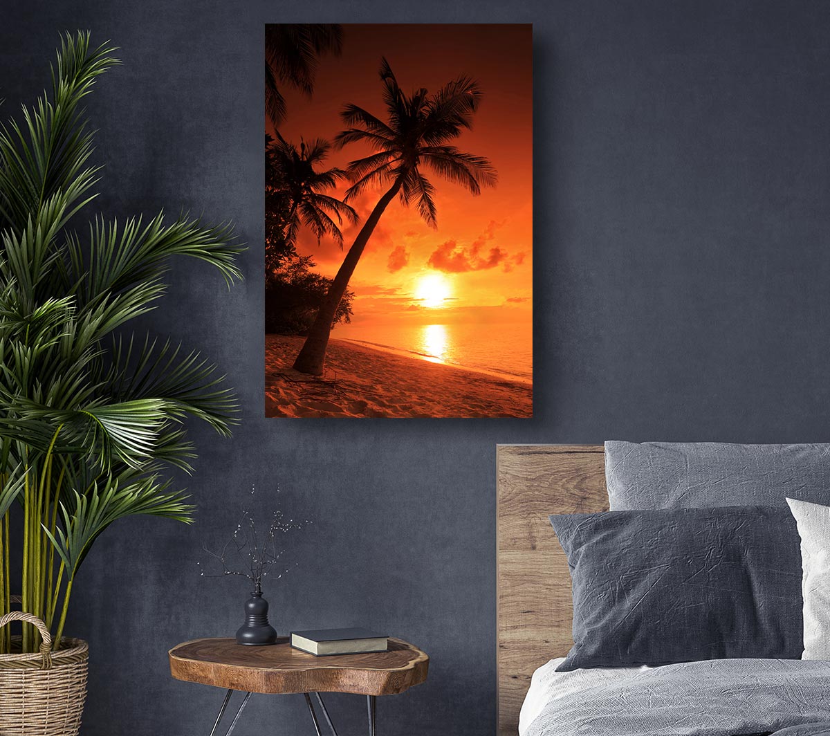 Thailand Sunset Canvas Wall Art