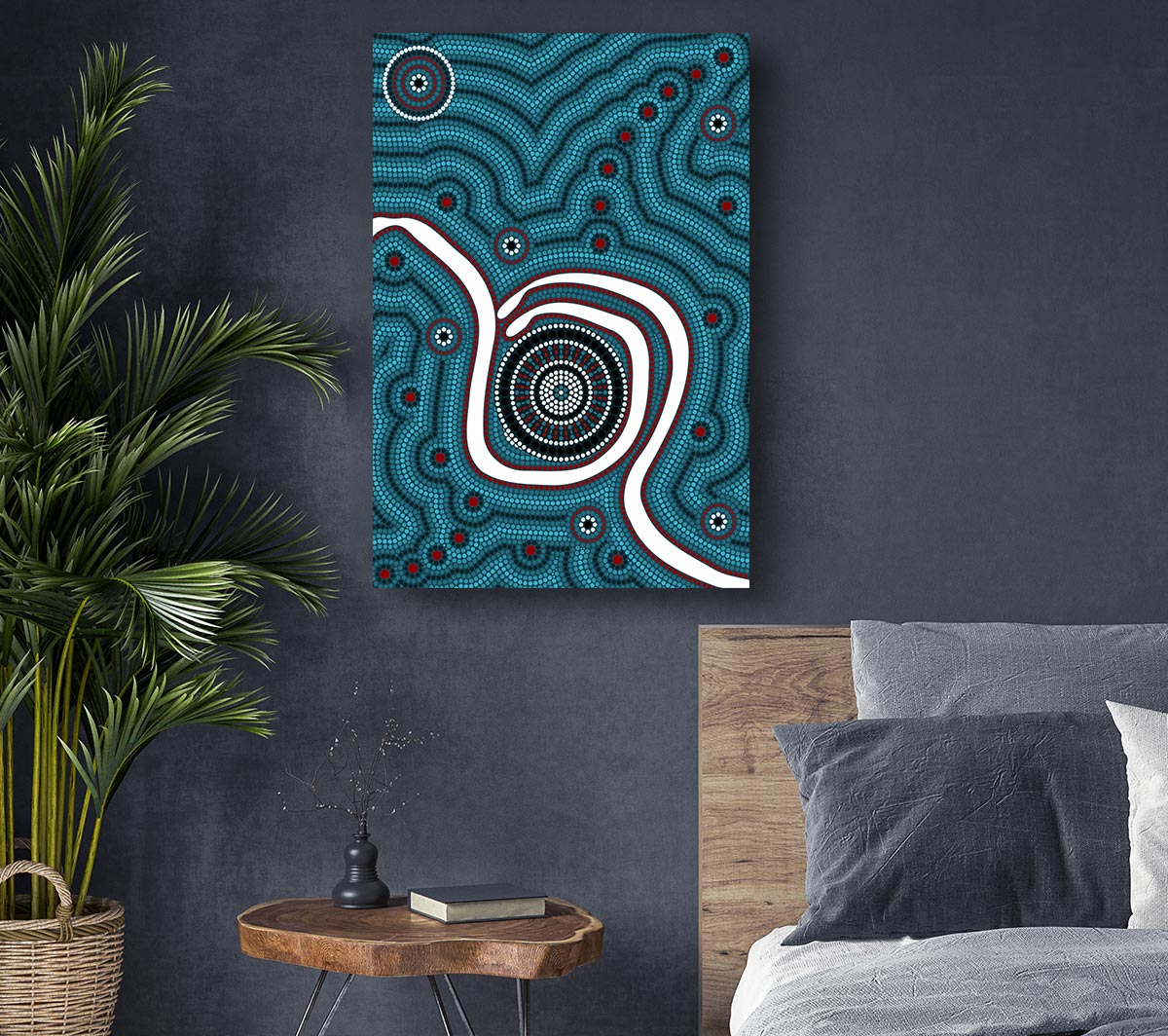 Aboriginal Pattern 1 Canvas Art