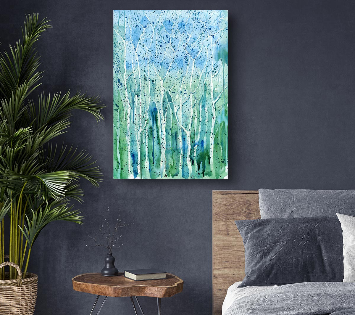 Tree Splash Canvas Wall Art