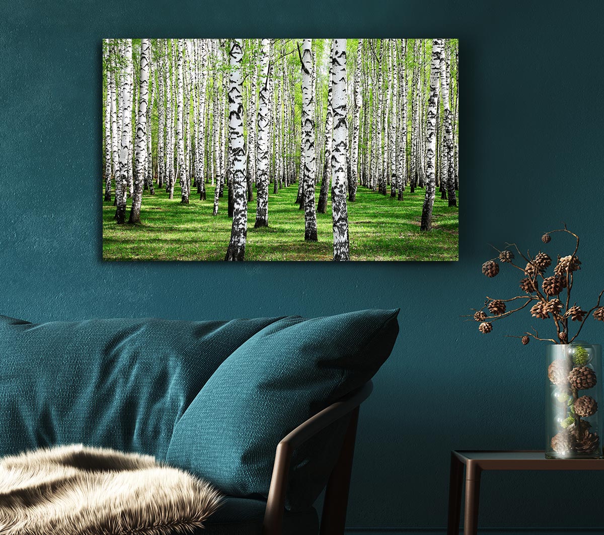 Silver Birch Beauty Canvas Wall Art