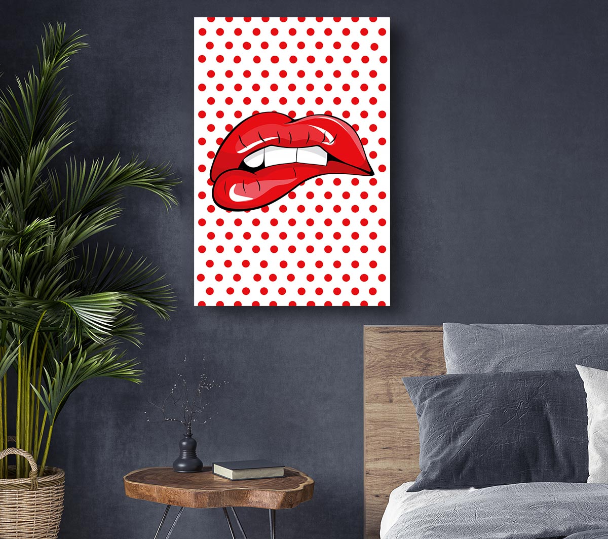 Red Lips 1 Canvas Wall Art