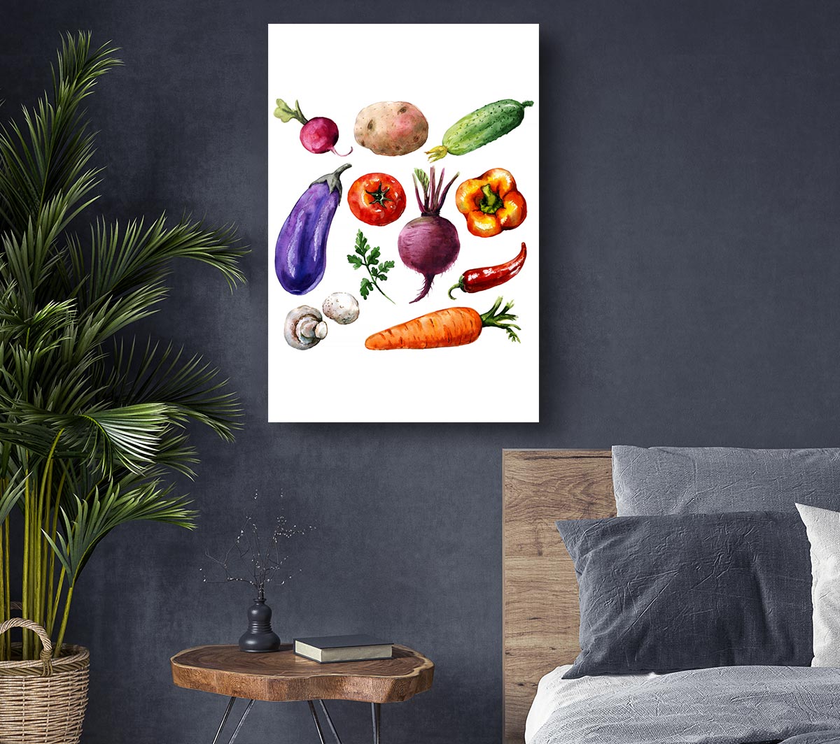 Vegetable Selection 2 Canvas Wall Art