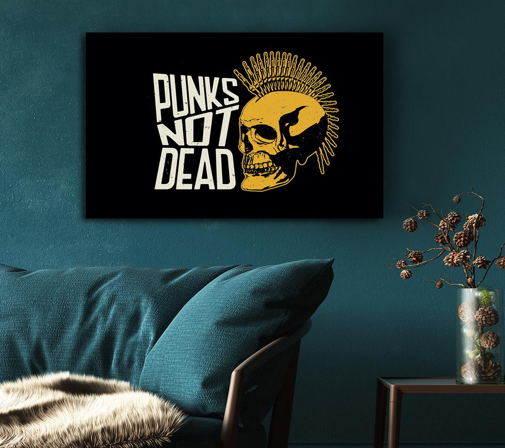 Punks Not Dead 1 Canvas Wall Art