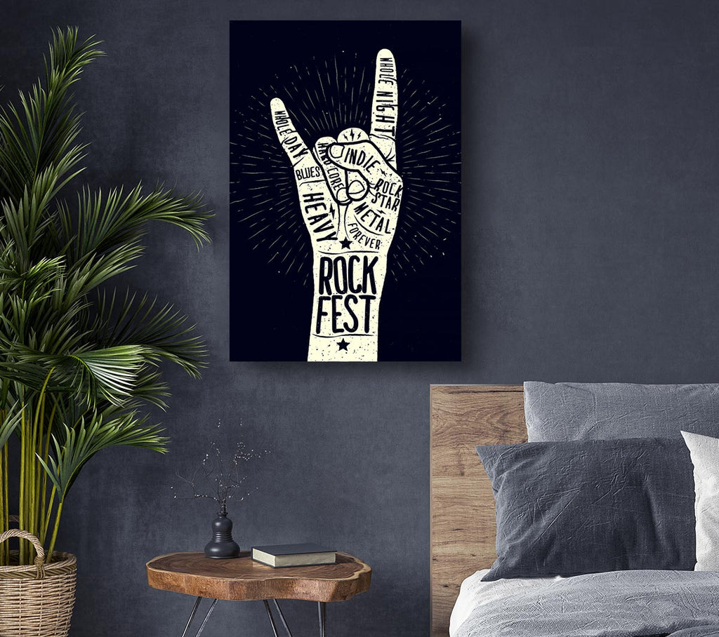 Rock Fest Canvas Wall Art