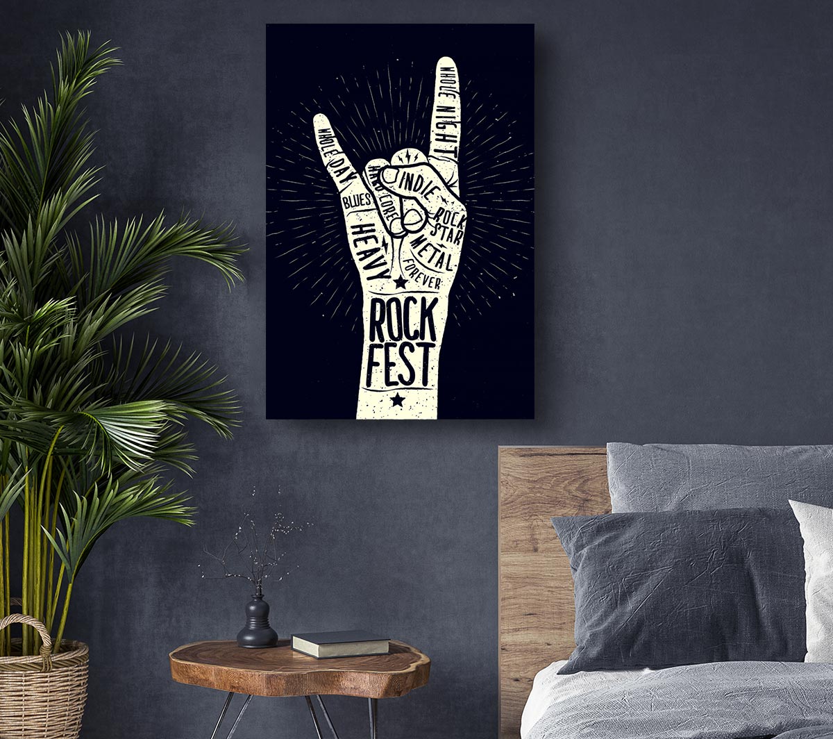 Rock Fest Canvas Wall Art