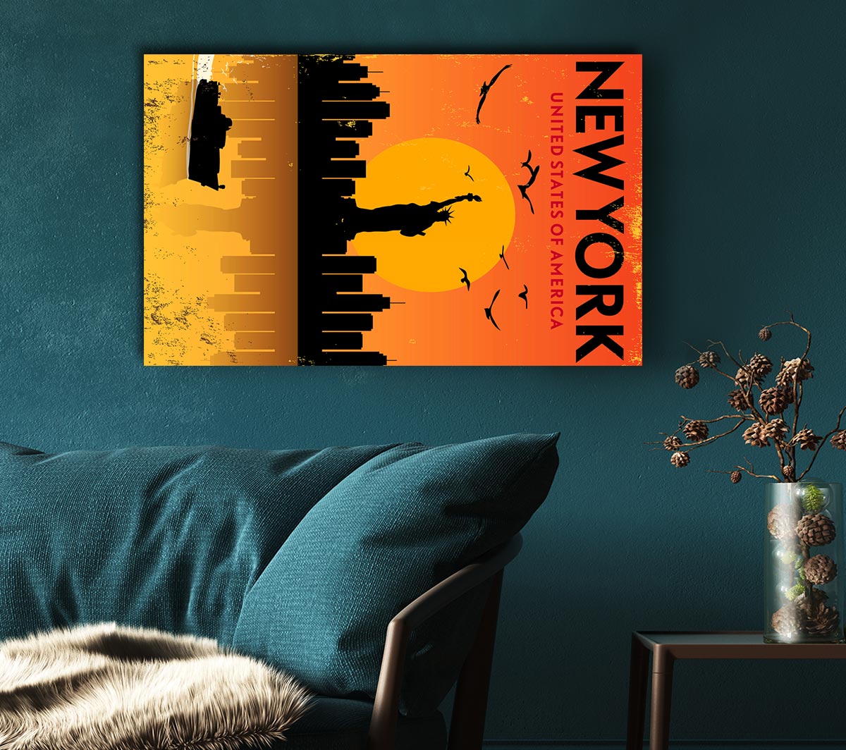 Statue of Liberty Poster Canvas Wall Art