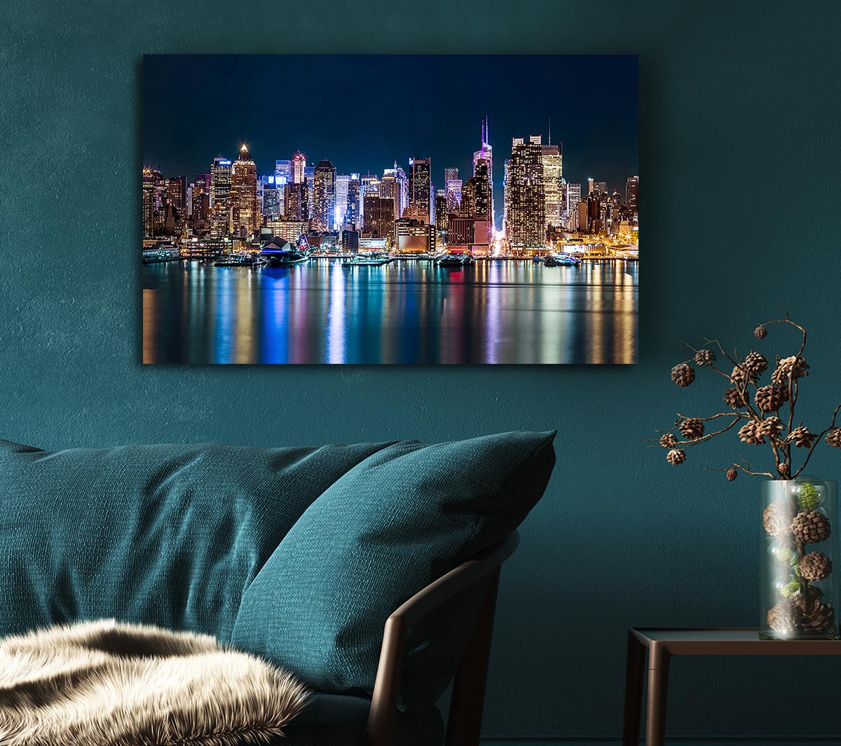 Reflections From The Big Apple Canvas Wall Art