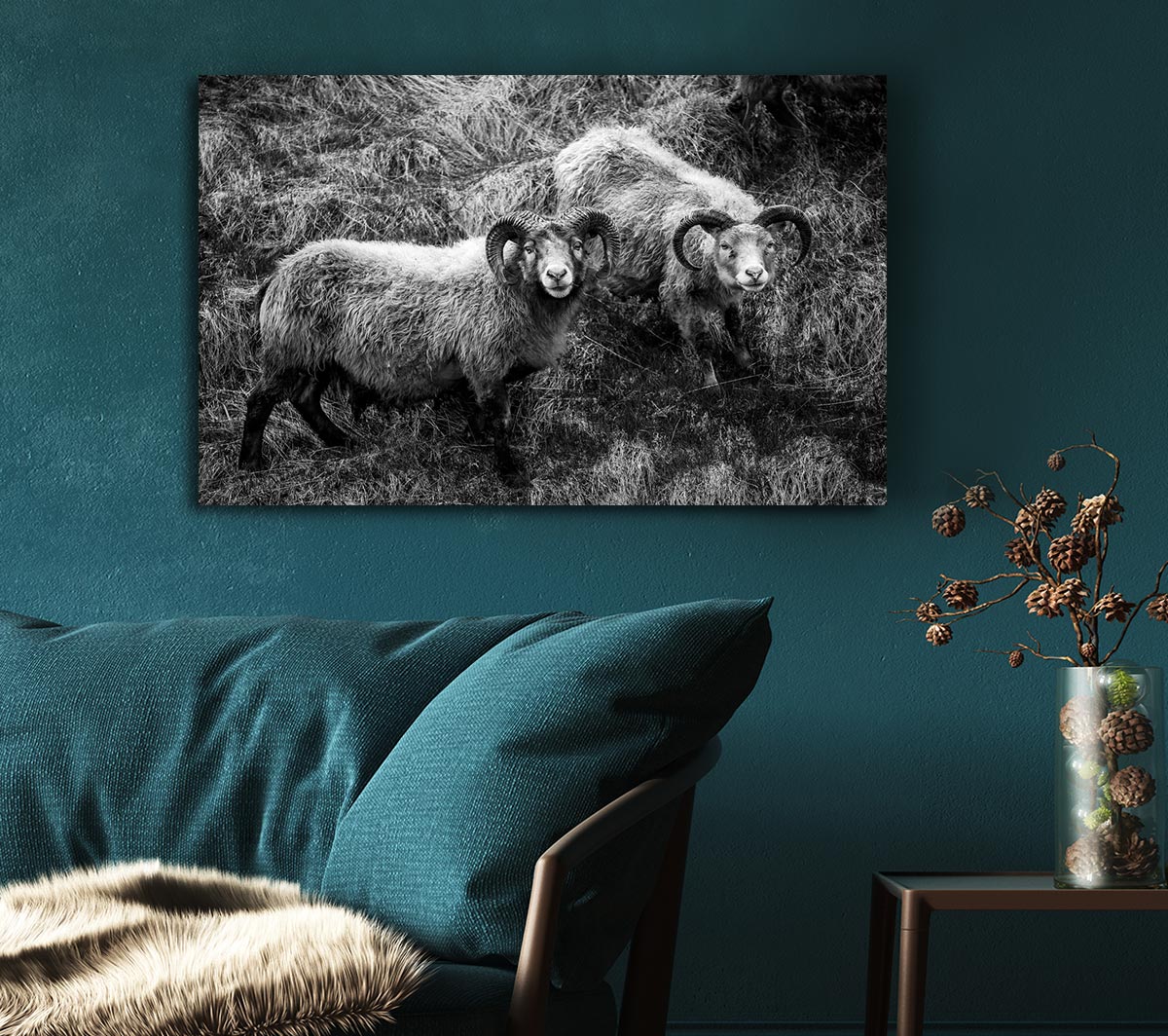 Ram Duo Canvas Wall Art