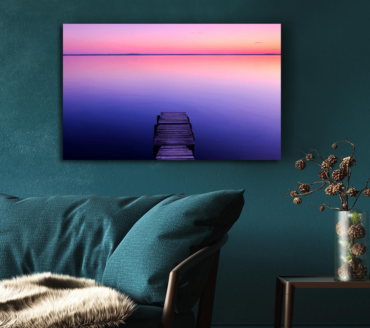 Stillness Of The Waters Canvas Wall Art