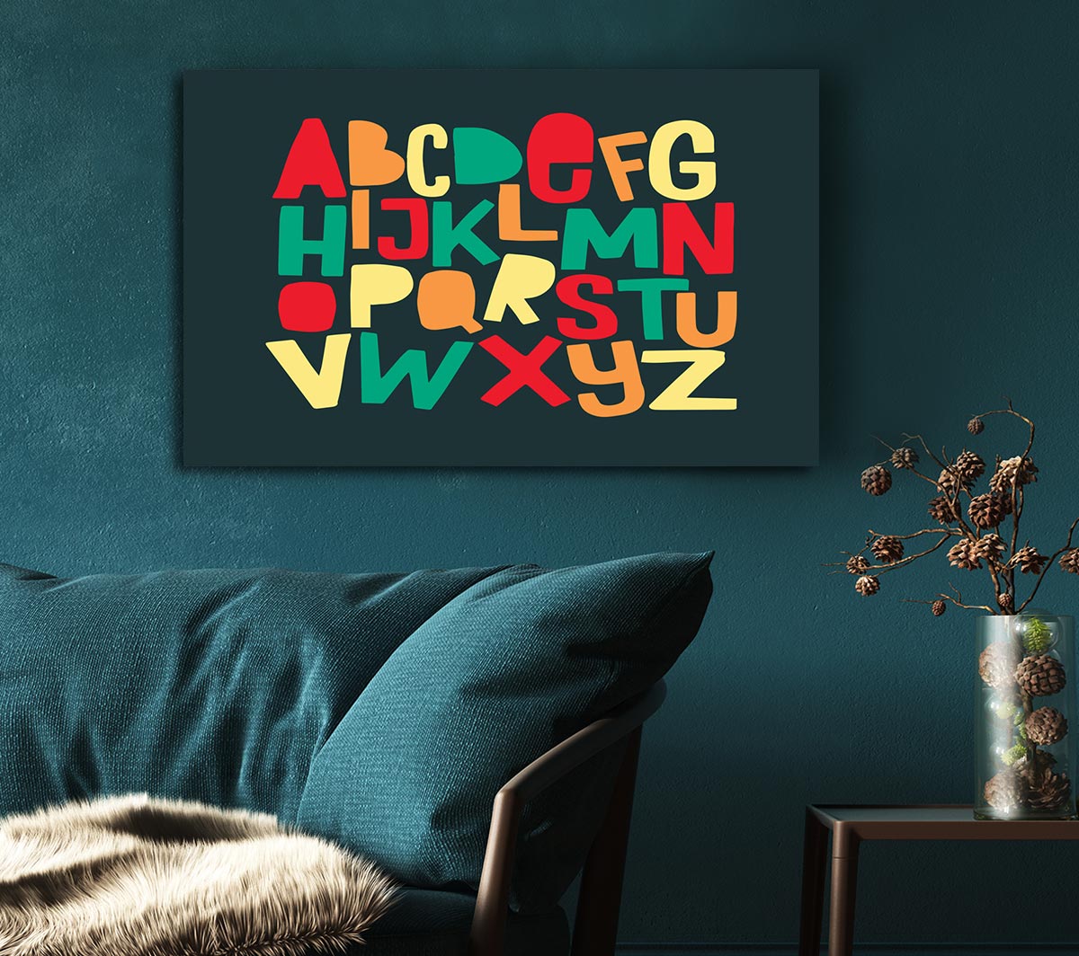 The Alphabet Modern Canvas Wall Art