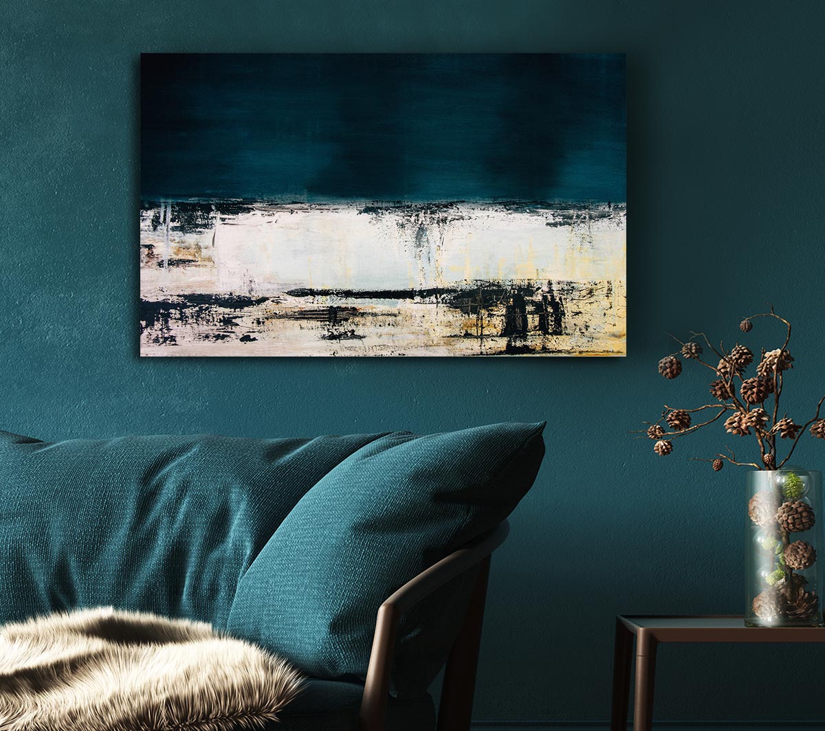 Two Town Distressed Canvas Wall Art