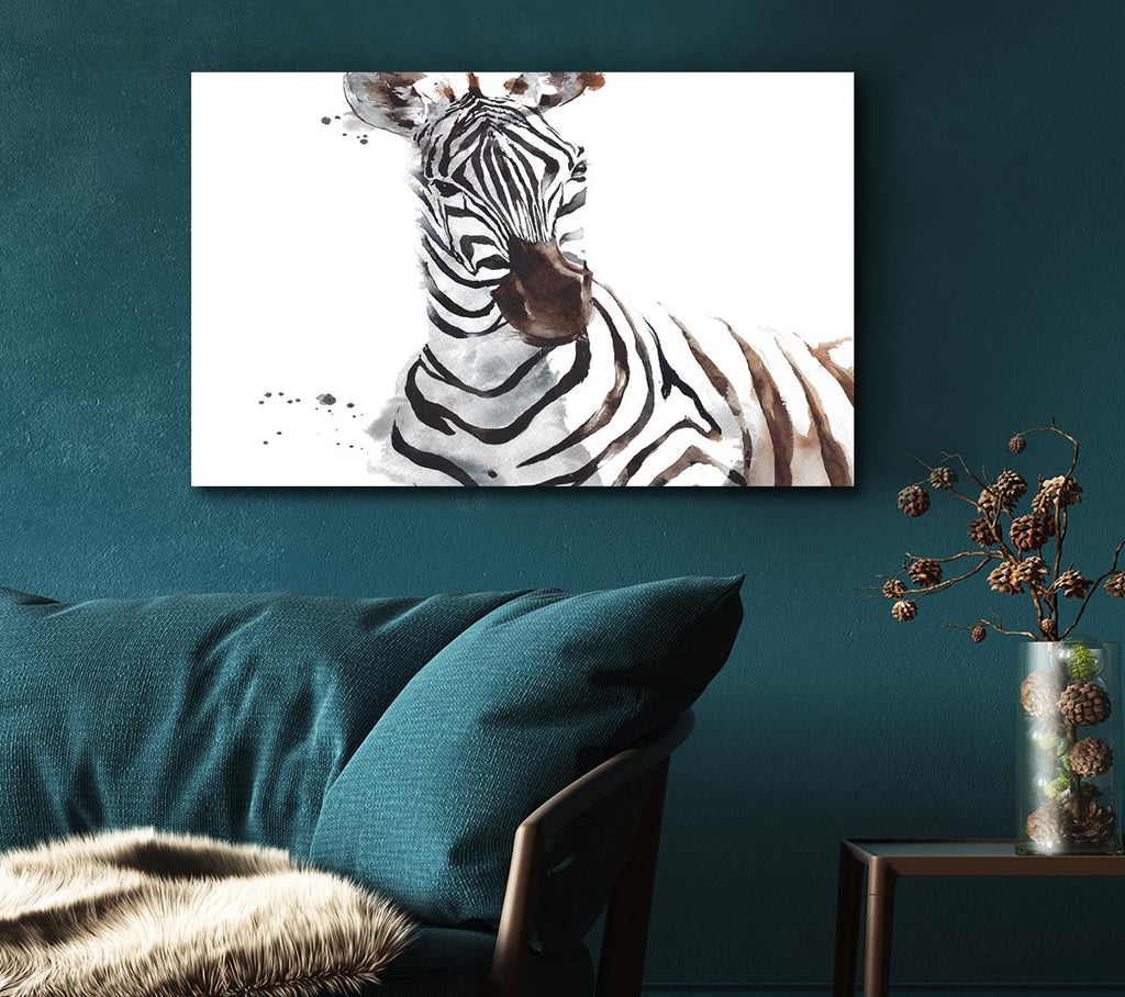 Zebta Splatter Canvas Art