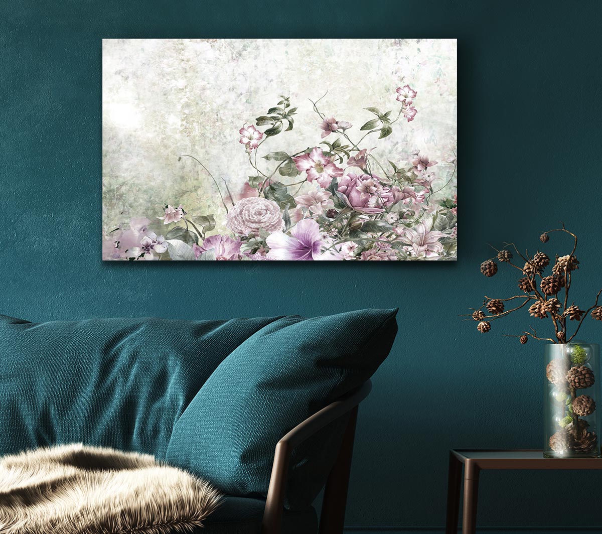 Pink Blossom Wild Canvas Wall Art