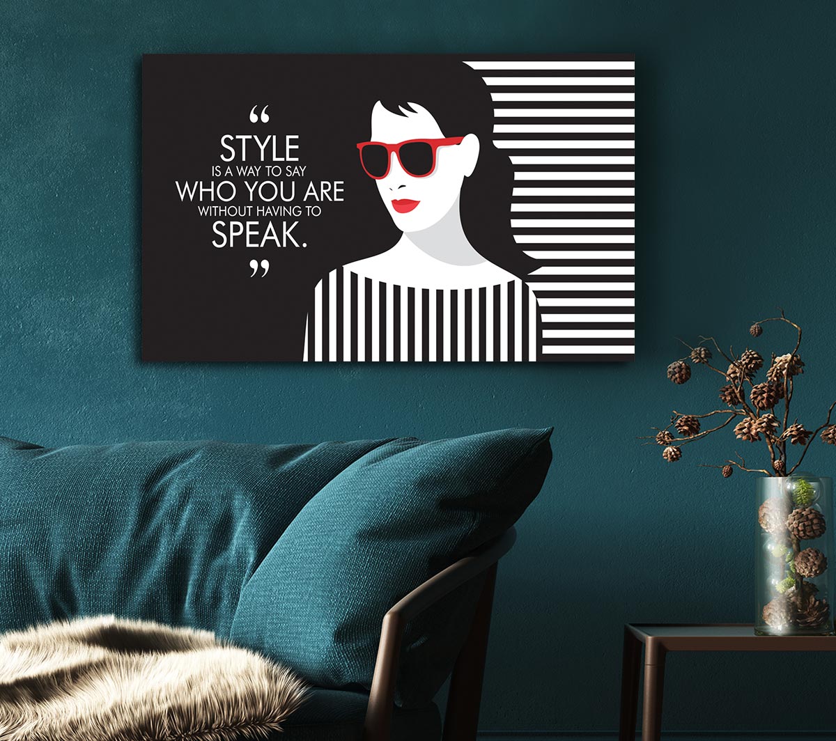 Style Fashion Quote Canvas Wall Art